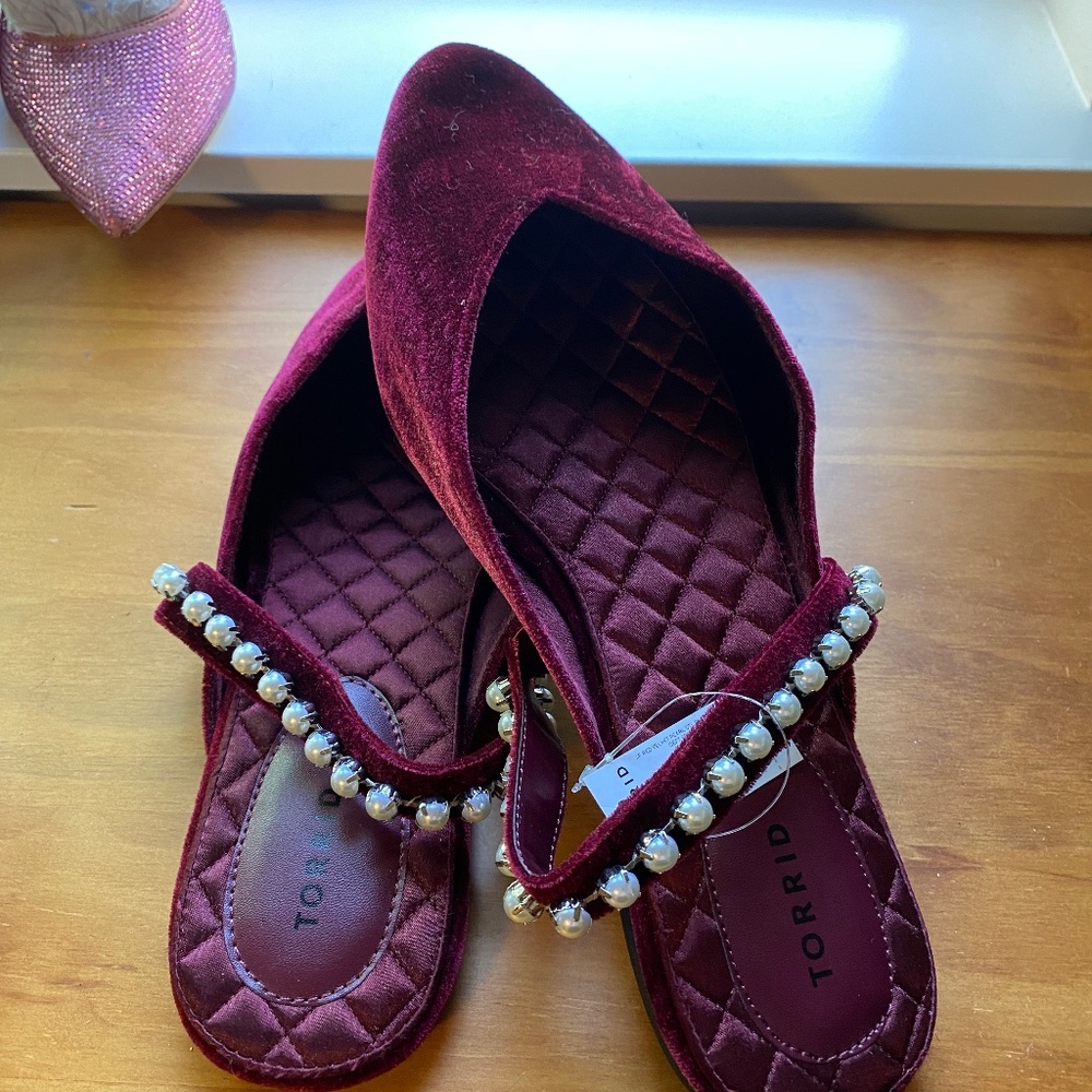 TORRID velvet loafers